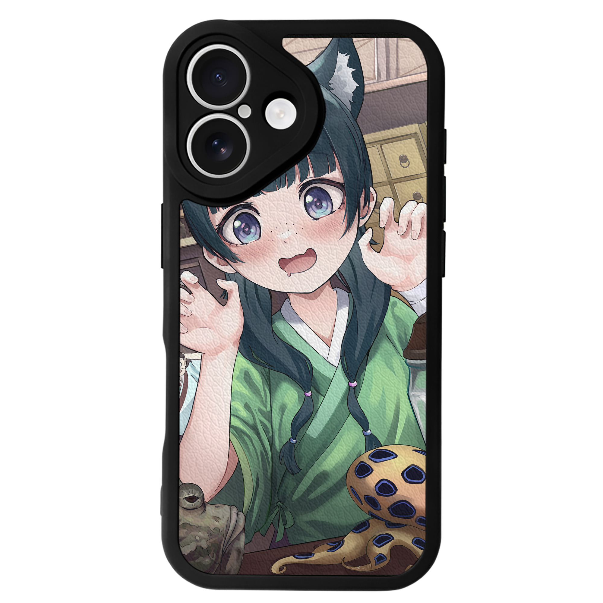 （画像用） 薬屋のひとりごと The Apothecary Diaries 【iPhone 16シリーズ対応】シリコンスマホケース（レザー調） 材質：シリコン